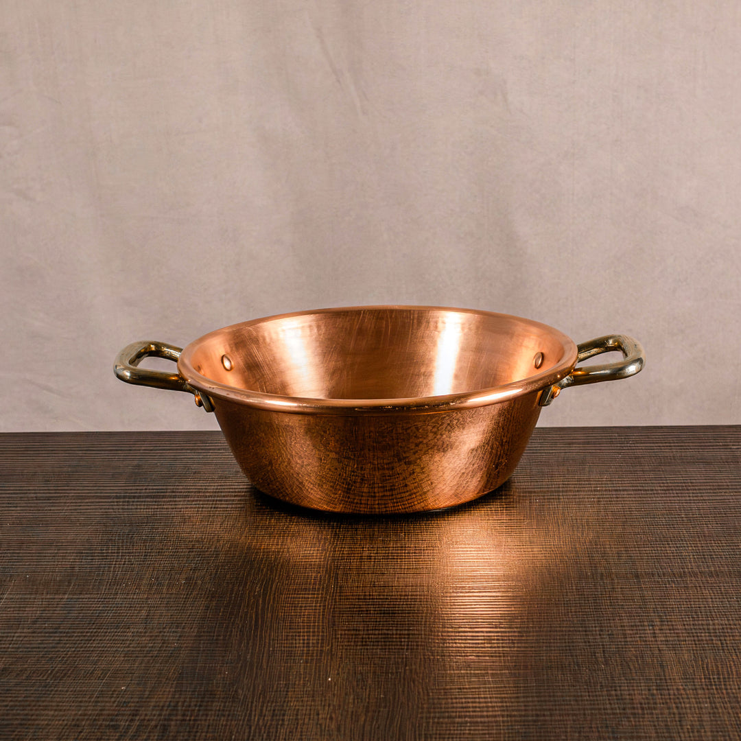 Pentola in Rame Puro per Marmellate con Fondo Induzione - Diametro 26cm