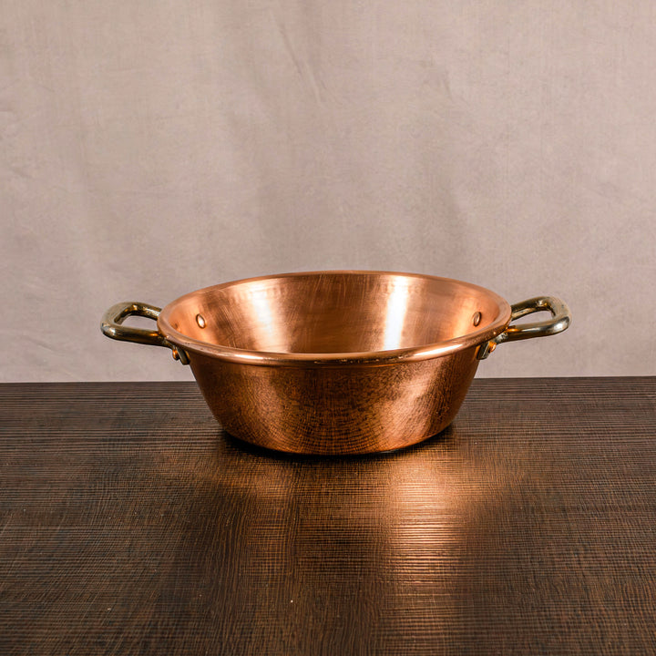 Pentola in Rame Puro per Marmellate con Fondo Induzione - Diametro 26cm