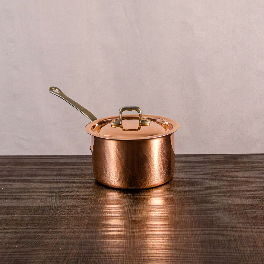 Cuisine Romefort Casseruola In Rame Stagnato 18 Cm | Pentolino Con Manico In Ghisa Per Salse