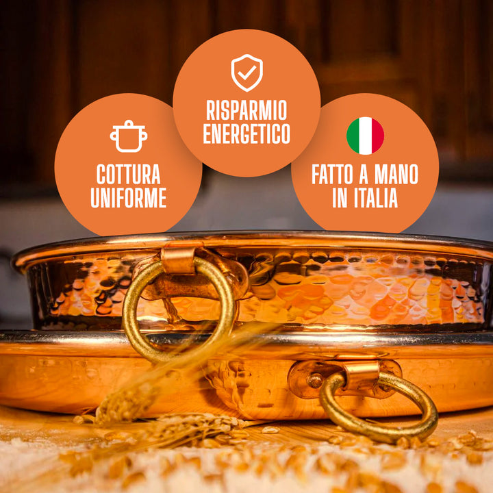 Set da Forno: Tortiera 24cm + Teglia Pizza 34cm